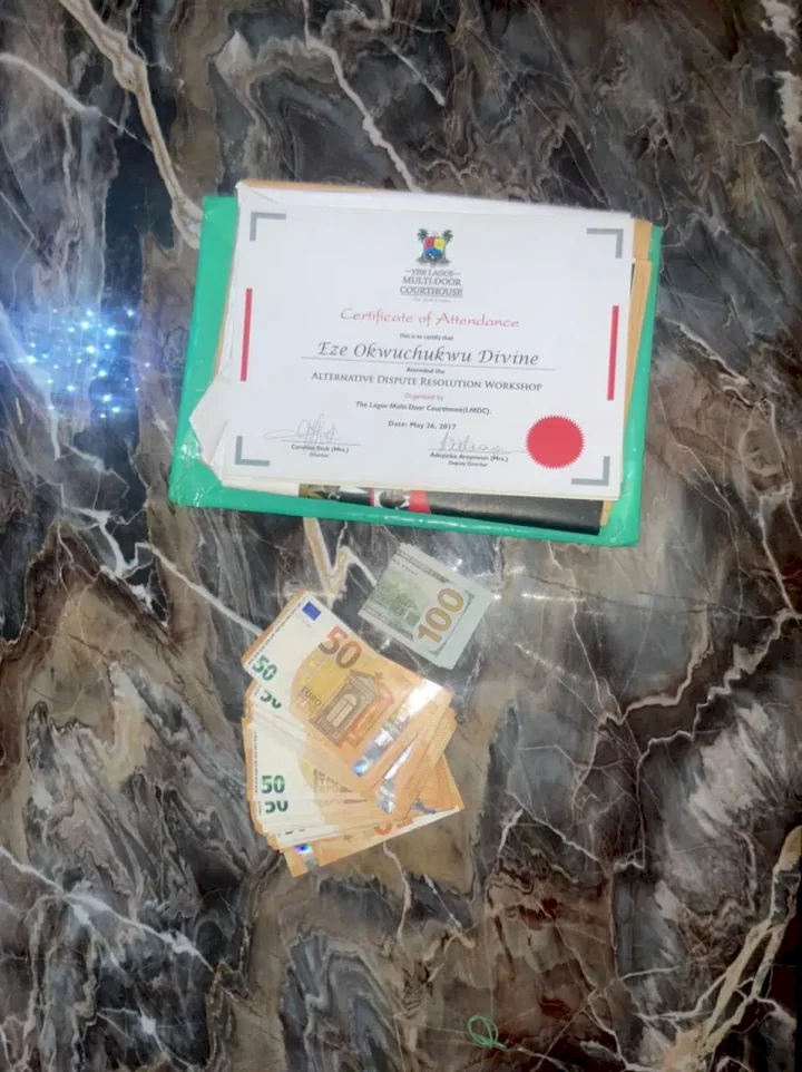Man celebrates lady for returning over N1M in foreign currencies and other valuables he forgot at her restaurant