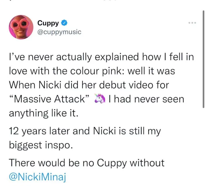 'There would be no me without Nicki Minaj' - DJ Cuppy speaks on her love for the color pink