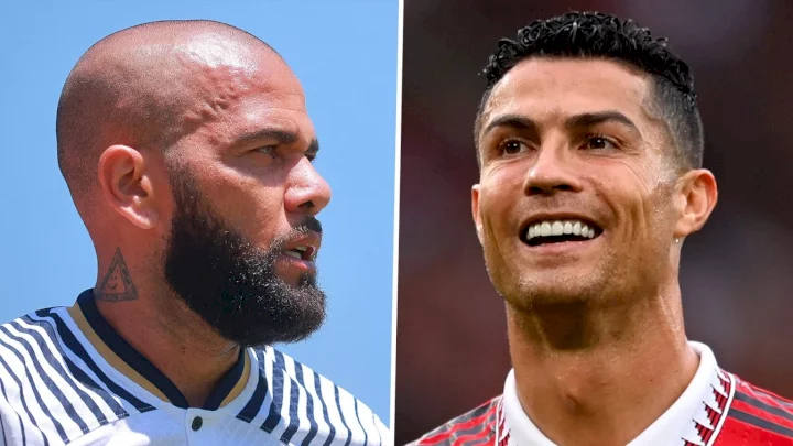 He didn't greet me - Alves opens up on 'fight' with Ronaldo inside Ballon d'Or dressing room