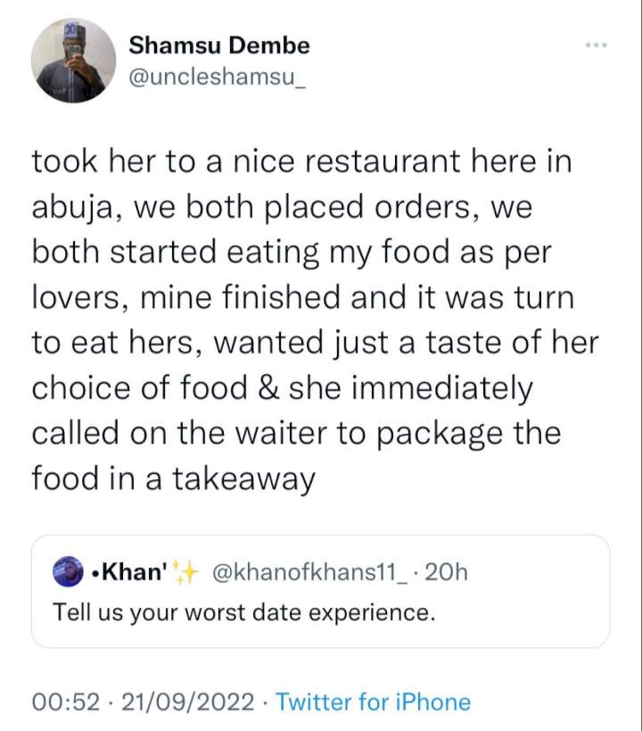 Twitter users share their worst date experience with the opposite sex and they are hilarious!