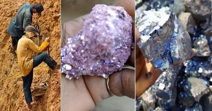 "So much money" - Lucky Nigerian workers dig out expensive Lithium from ground in Edo state (Video)