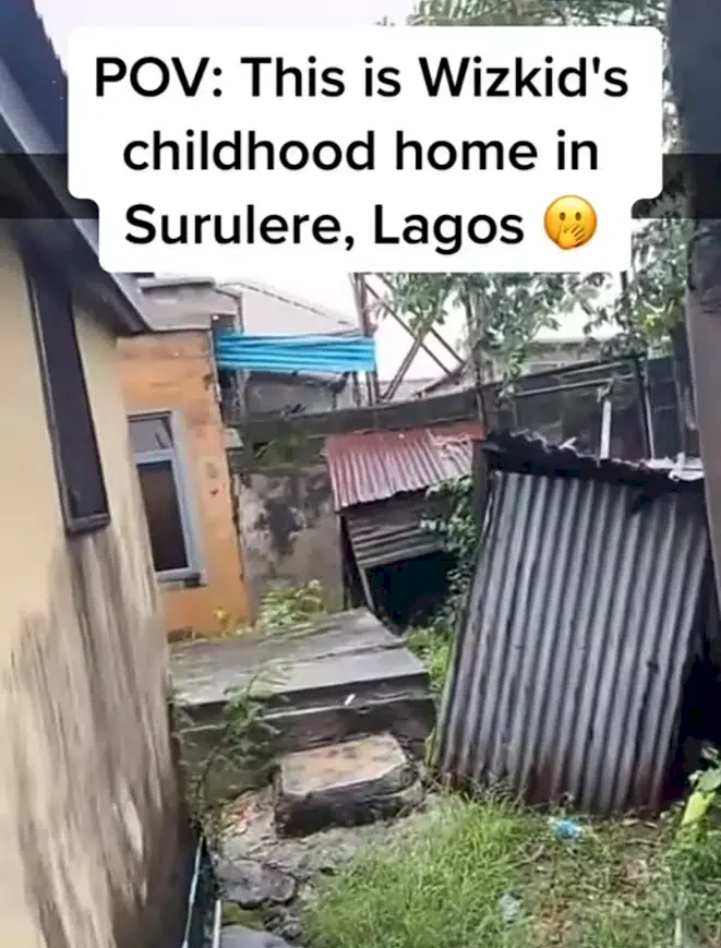 Reactions as Nigerian man shares video of Wizkid's alleged childhood home in Surulere