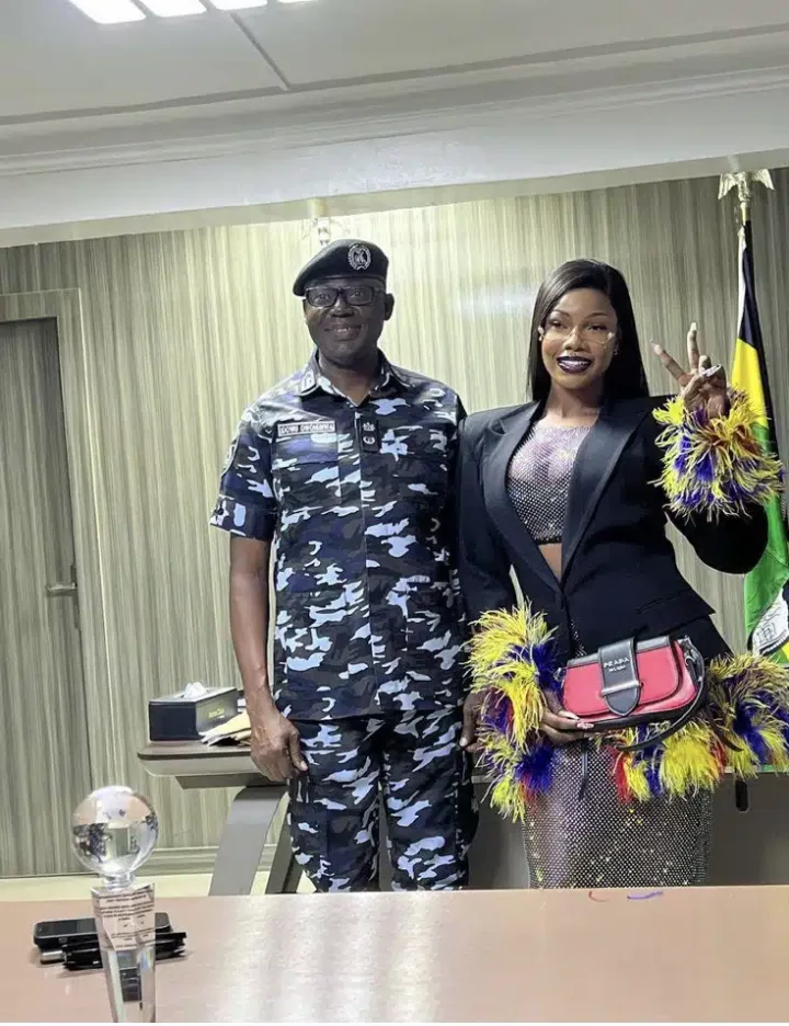 Tacha Responds To Criticism Over Outfit During Meeting With Lagos State ...