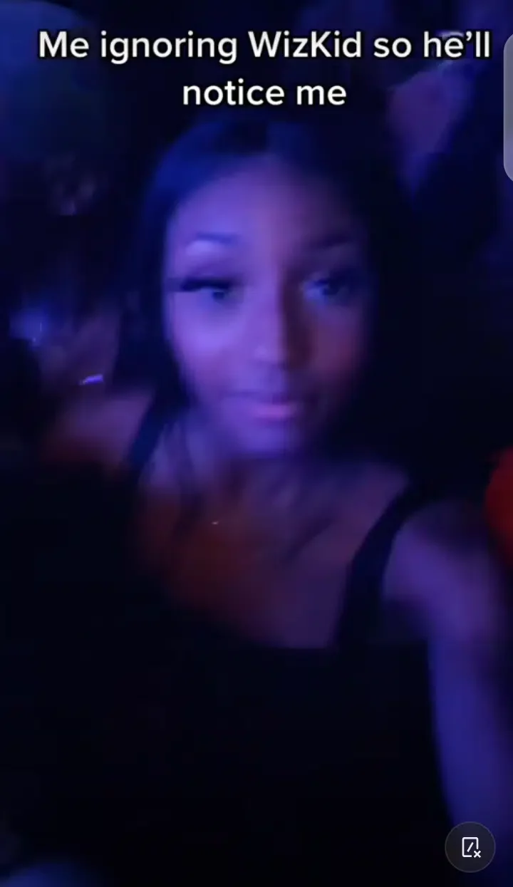 'You don watch too many telenovelas' - Reactions as Nigerian lady shares tactics she used to get Wizkid's attention at a show (Video)