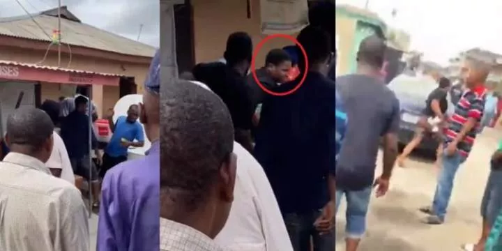 Woman runs for dear life after being assaulted for allegedly voting for Labour Party in Lagos (video)