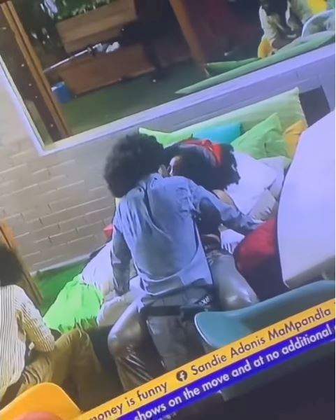 BBNaija: Moment Yousef and Angel share a kiss (Video)