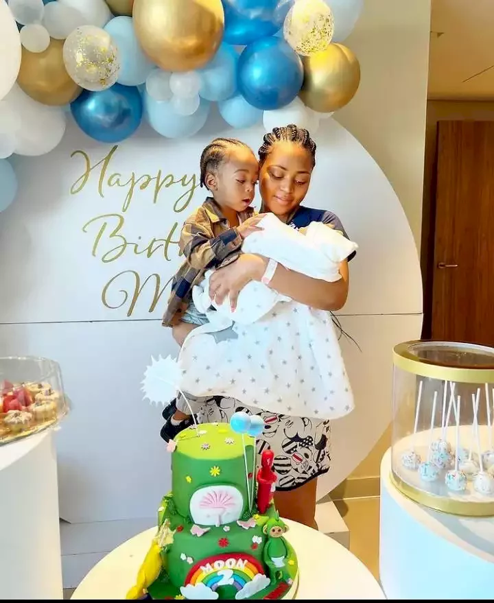 Regina Daniels' mum scolds her for eating sugar; says new baby has been pooping (Video)