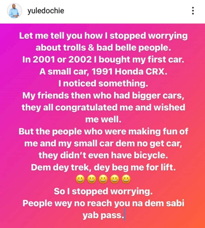 Yul Edochie recounts incident that made him stop worrying about trolls