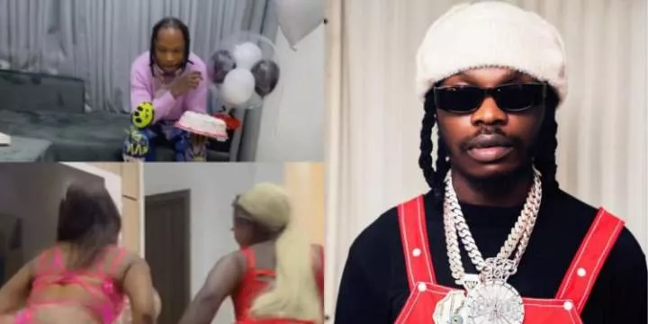 Backlashes as endowed models 'play dirty' with Naira Marley in spirit of birthday celebration (Video)