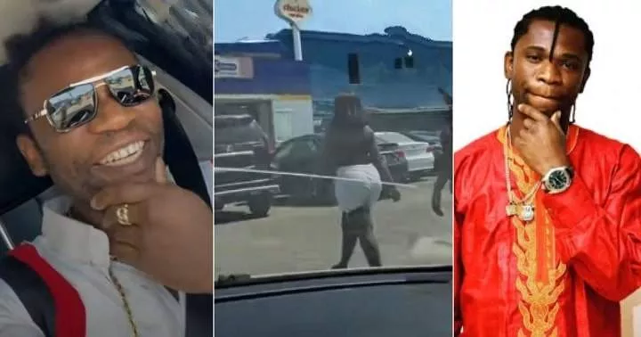 "Roast for sun na" - Speed Darlington blows hot after curvy lady turned down his offer to give her a ride (Video)