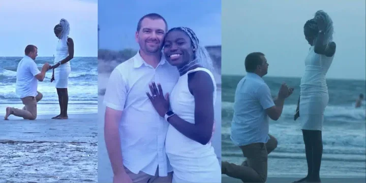 "Her story has changed" - Chibok girl who escaped Boko Haram abduction gets engaged to US lover (Photos)