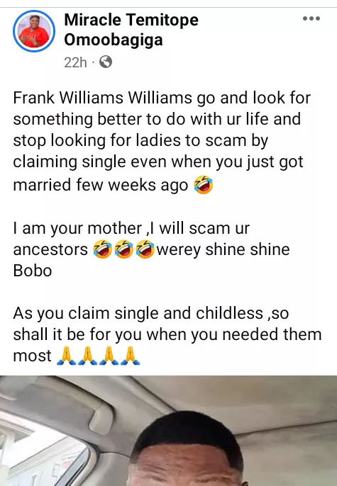 'Look for something better to do with your life' - Ekiti radio presenter calls out newly married man allegedly scamming women by claiming to be single