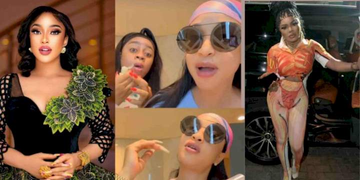 Trouble looms as Tonto Dikeh shades Bobrisky in new video
