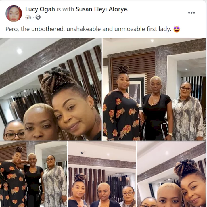 Nigerians react after a friend of Tuface's baby mama, Pero declared her the 'unbothered, unshakeable and unmovable first lady'