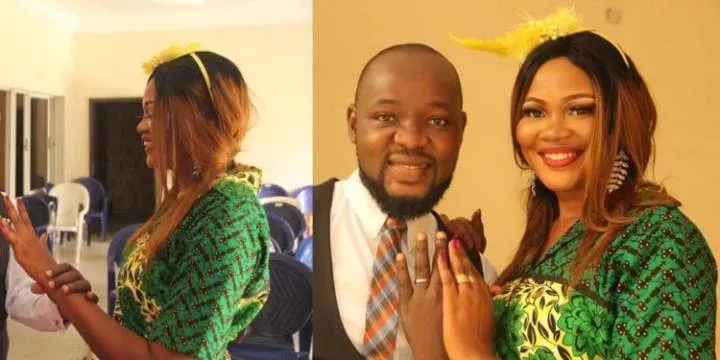 "If this is all you can do, please do it with your full chest" - Nigerian lady advises couples as she shares photos from her court wedding that costs N30k