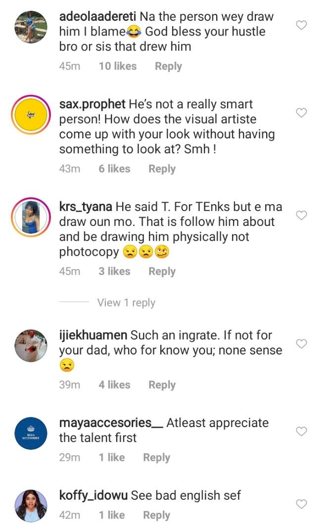 Nigerians drag Pastor Adeboye's son, Leke over his statement to artist who made a painting of him and his father