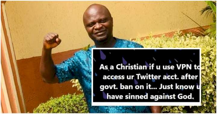 "If you use VPN to access your Twitter account after FG ban, you've sinned against God" - Clergyman
