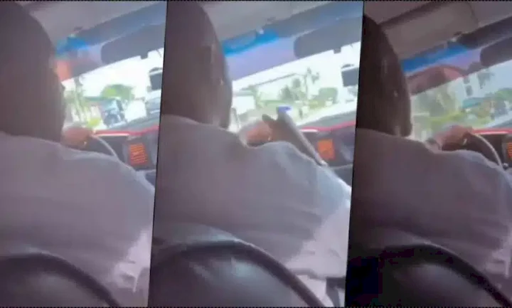 "I cannot buy a car for N3M and you sit there insulting me" - Cab driver lashes at female passenger (Video)