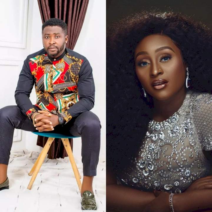 "Act like a married man and stop sleeping with everything on skirt" Actress Ifunanya Igwe calls out her married colleague Onny Michael