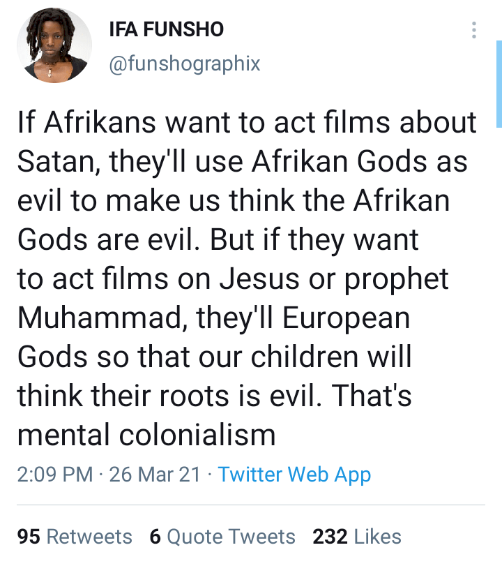 “Stop portraying African gods as evil” – Traditionalist blasts filmmakers