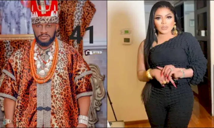 "Our third wife" - Reactions trail Bobrisky's birthday message to Yul Edochie