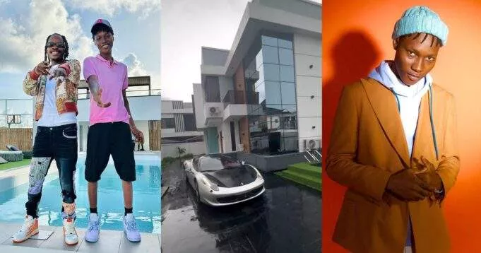 "My loyalist" - Naira Marley hails Zinoleesky as he acquires a palatial mansion (video)