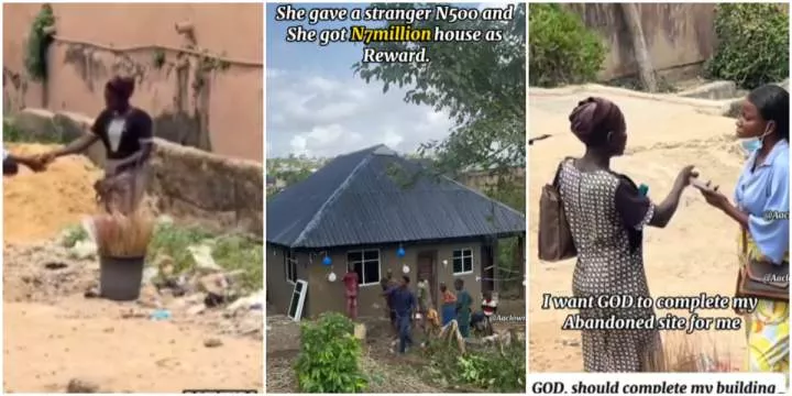 Woman who helped stranger with N500 gifted N7 million to build house