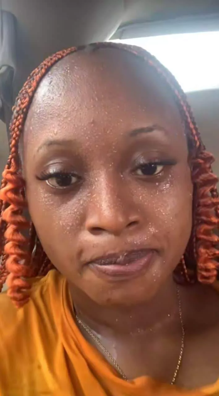 Lady shares before and after look of her journey in hot weather