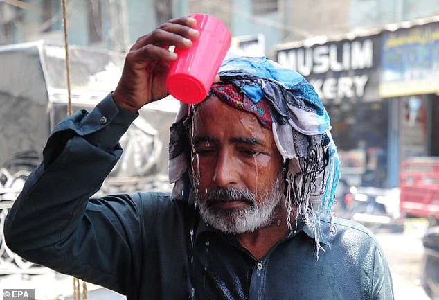 It comes as unusually warm conditions spread over the Middle East and South Asia, including Pakistan, Iran, India and Saudi Arabia