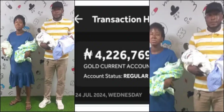 Nigerians raise over N4M for man who cried out for help after welcoming quadruplets