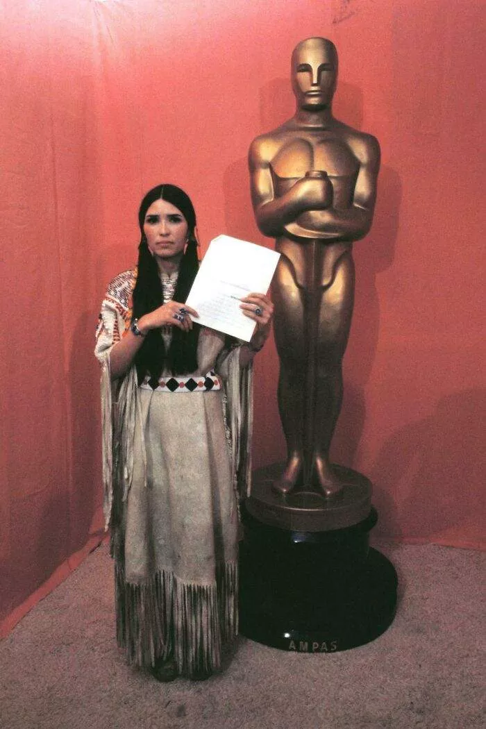 In 1973, Marlon Brando Rejected His Oscar For The Godfather To Allow Sacheen Littlefeather To Protest Hollywood's Portrayal Of Native Americans