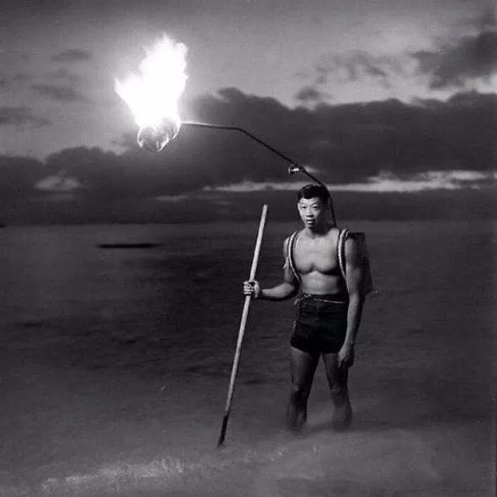 Night Fishing In Hawaii, 1948