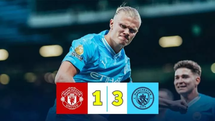 Manchester City 3 - 1 Manchester United (Mar-3-2024) Premier League Highlights