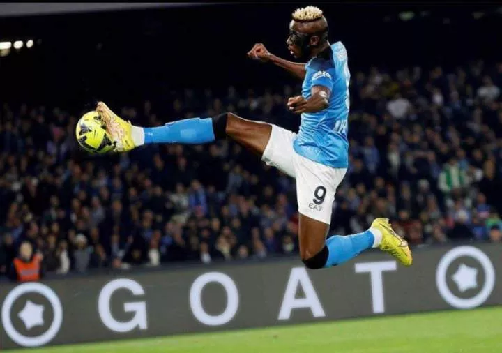 Victor Osimhen in action for Napoli -- Credit: X