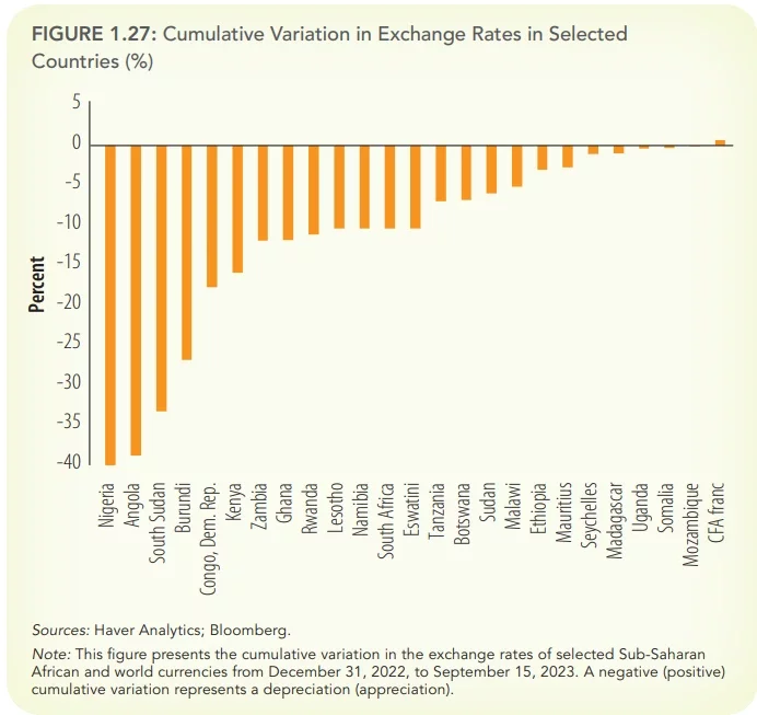 Naira is Sub-Saharan Africa's worst performing currency in 2023 - World Bank