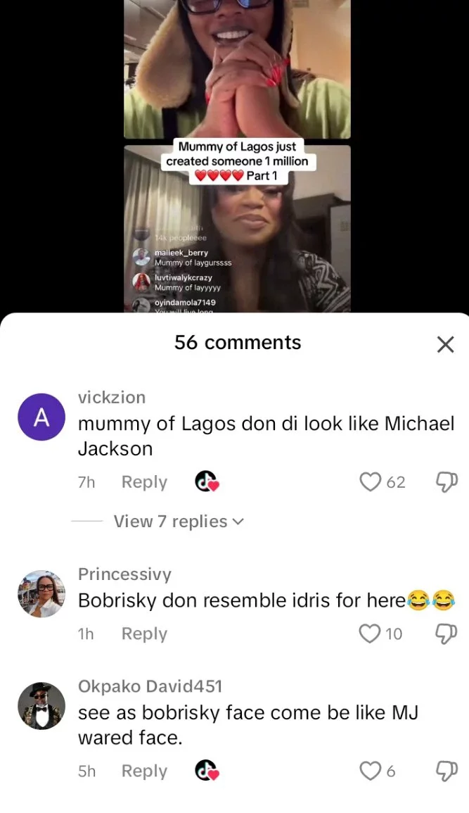 Bobrisky don dey resemble Michael Jackson