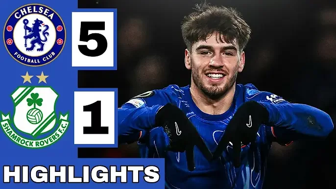 Chelsea 5 - 1 Shamrock Rovers (Dec-19-2024) Conference League Highlights