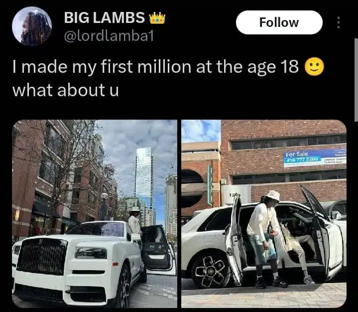 Lord Lamba faces troll as he reveals making his first million at 18