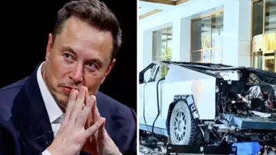 Elon Musk reacts after Tesla cybertruck explodes outside the Trump International Hotel in Las Vegas (Video)