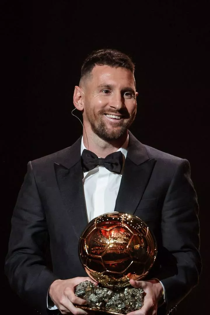 Messi won his eighth Ballon d'Or Award -- Credit: X