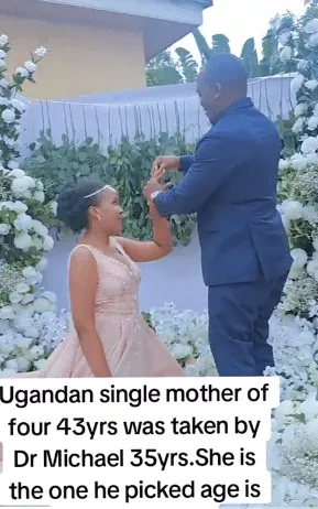 43 year-old single mum over the moon as lover 8 years younger than her marries her