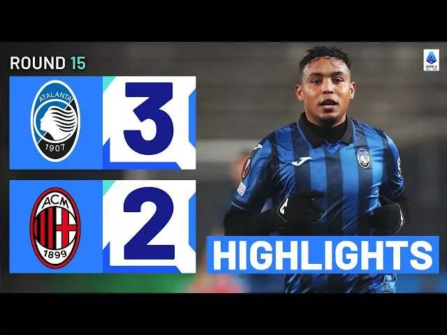 Atalanta 3 - 2 AC Milan (Dec-09-2023) Serie A Highlights