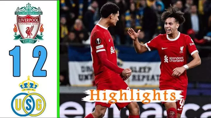 Union St.Gilloise 2 - 1 Liverpool (Dec-14-2023) Europa League Highlights