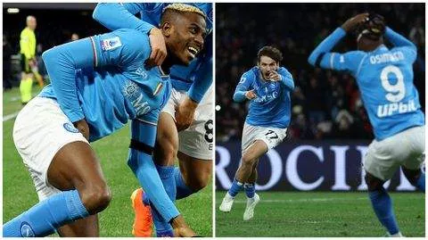 [Watch]: Victor Osimhen's unbelievable assist for Napoli winner against Cagliari
