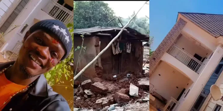 Man receives accolades as he builds new house for his family