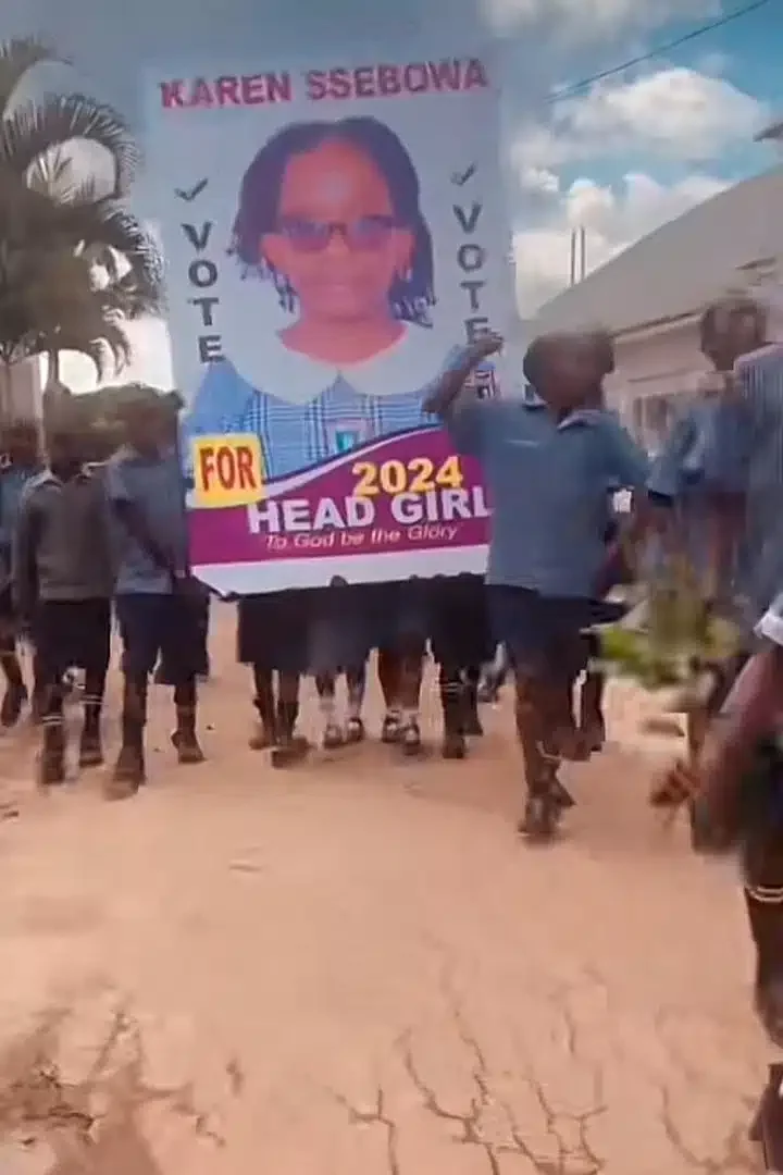 Adorable clip of primary school students campaigning for election of Head Girl