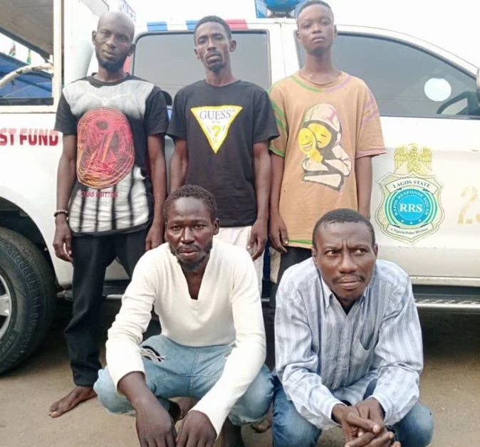 Faces of notorious robbery suspects terrorising popular Lagos domain