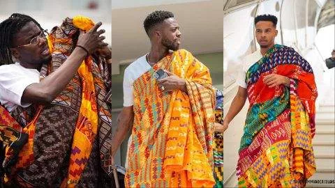 Nigerians bow as the Black Stars of Ghana rock Kente to outshine the Super Eagles AFCON arrival.