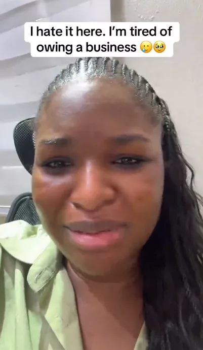 'I'm tired of owning a business' - Woman breaks down in tears as employee quits without notice