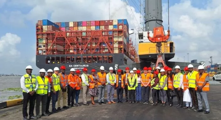 Nigerian port makes history with the arrival of EA Centaurus, the largest container vessel